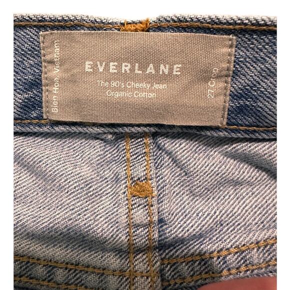 Everlane The 90s Cheeky Jean Vintage Mid Blue Cropped, size 27 - Picture 3 of 10